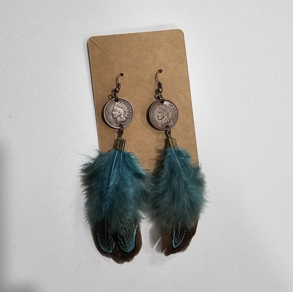 Indian head penny earrings - Picture 4 of 4